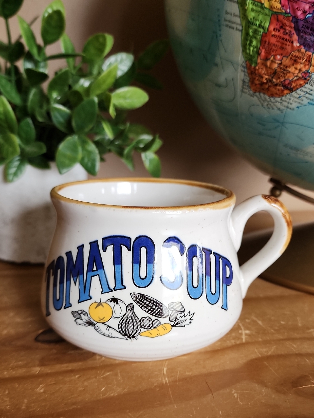 Vintage Stoneware Soup Mug Bowl